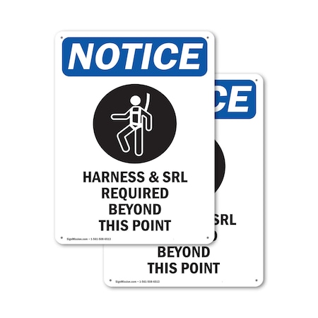 Signmission 14 in Height, 10 in Width, Plastic, Rectangle OS-2PACK-NS-P-1014-V-13311